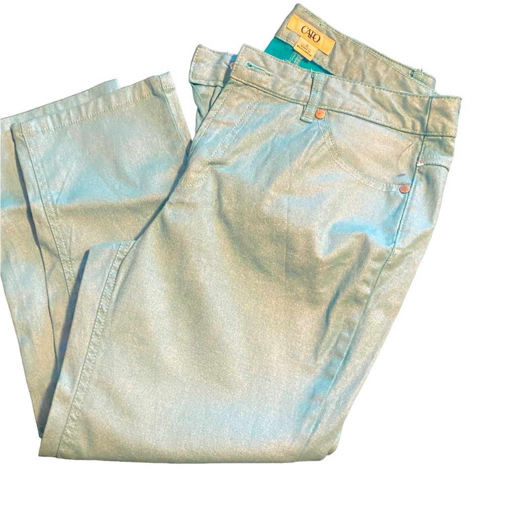 Icy Teal Cato Jeans Sz 6.